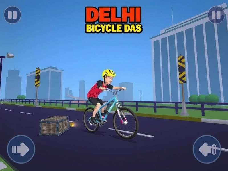 Delhi Bicycle Dash Gameplay